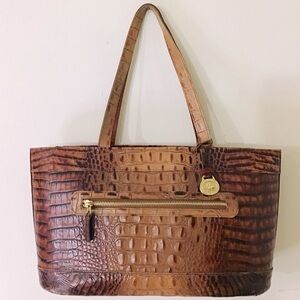 Brahmin Medium Sasha Toasted Almond Tote Bag
